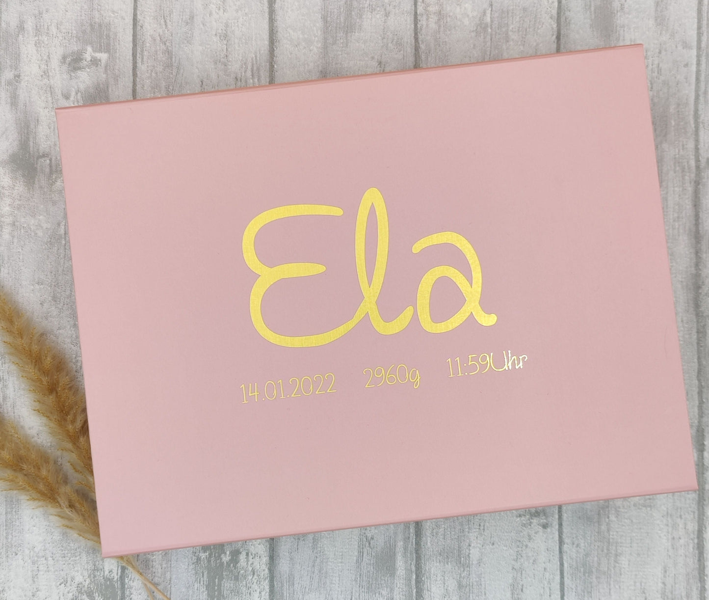 Personalisierte Geschenkschachtel zur Geburt, Taufe, Geburtstag, Einschulung